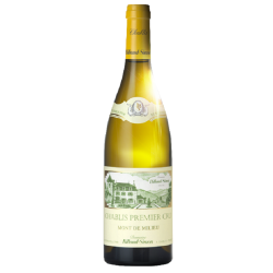 Photographie d'une bouteille de vin blanc Billaud Mont De Milieu 2019 Chablis Blc 75cl Crd