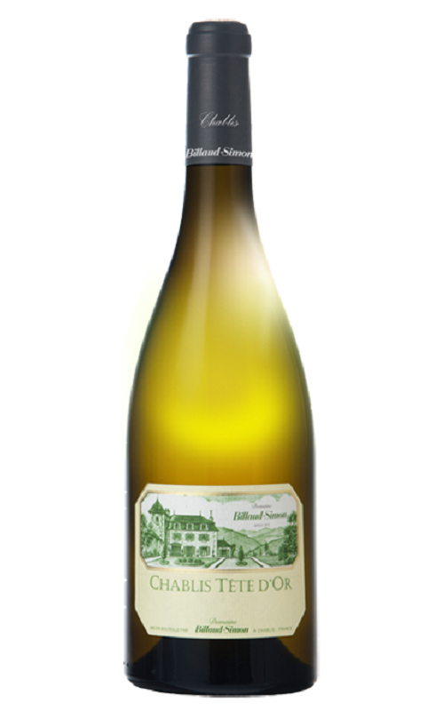 Photographie d'une bouteille de vin blanc Billaud Tete D Or 2019 Chablis Blc 75 Cl Crd