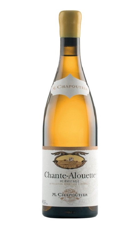 Photographie d'une bouteille de vin blanc Chapoutier Chante-Alouette 2018 Hermitage Blc 75cl Crd