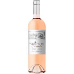 Photographie d'une bouteille de vin rosé Chiroulet Le Temps Des Fleurs 2021 Cdgascon Rose 75cl Crd