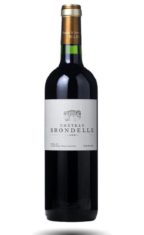 Photographie d'une bouteille de vin rouge Cht Brondelle Classic 2019 Graves Rge 1 5 L Crd