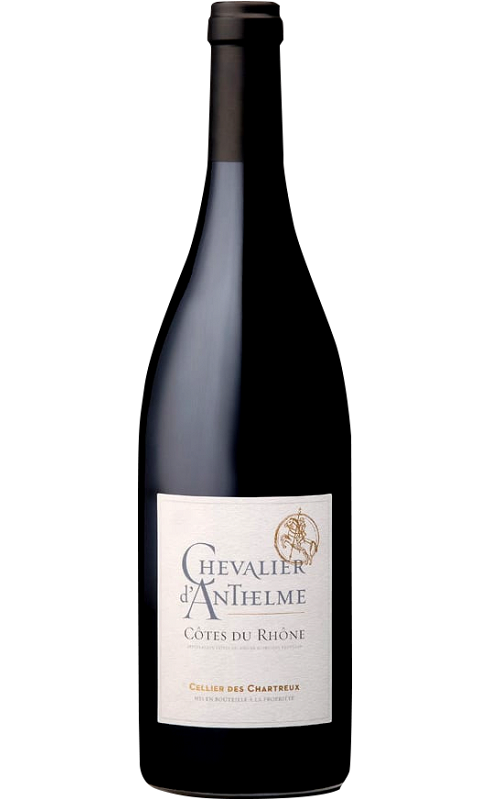 Photographie d'une bouteille de vin rouge Cellier Chartreux Chevalier Anthelme 2021 Cdr Rge 1 5l Crd