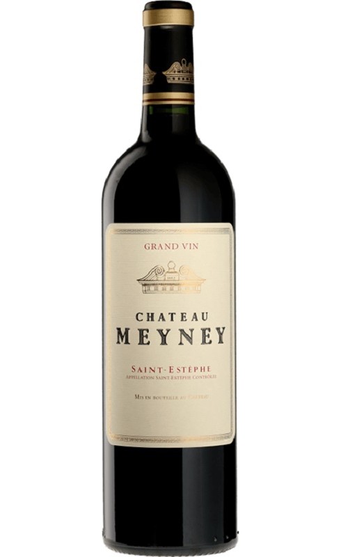 Photographie d'une bouteille de vin rouge Cht Meyney Cb12 2019 St-Estephe Rge 75cl Acq