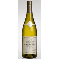 Photographie d'une bouteille de vin blanc Michelot Les Genevrieres 2019 Meursault Blc 75cl Crd