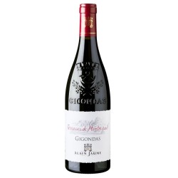 Photographie d'une bouteille de vin rouge Jaume Terrasses De Montmirail 2020 Gigondas Rge 75cl Crd