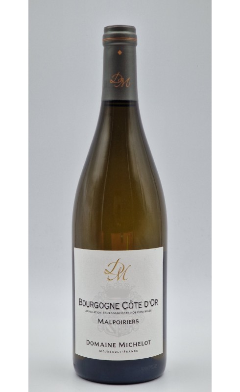 Photographie d'une bouteille de vin blanc Michelot Les Malpoiriers 2020 Bgne Blc 75cl Crd