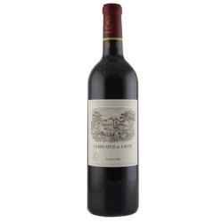 Photographie d'une bouteille de vin rouge Les Carruades De Lafite Cb6 2021 Pauillac Rge 75cl Crd
