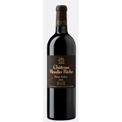 Photographie d'une bouteille de vin rouge Cht Moulin Riche 2018 St-Julien Rge 75cl Crd