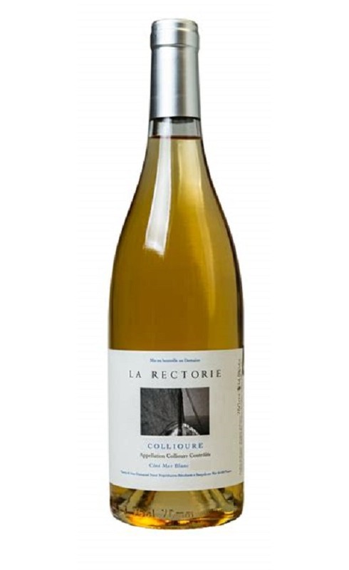 Photographie d'une bouteille de vin blanc Rectorie Cote Mer 2021 Collioure Blc 75cl Crd