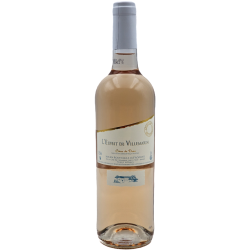 Photographie d'une bouteille de vin rosé Ormarine Esprit De Villemarin 2022 Cdthau Rose 75cl Crd