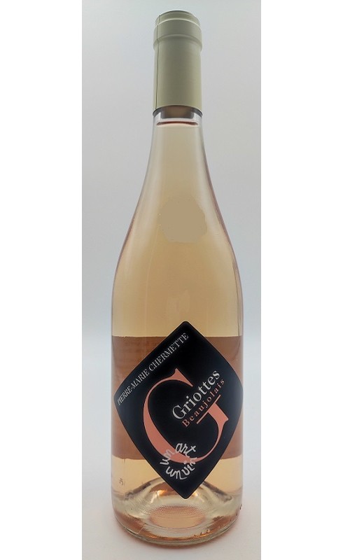 Photographie d'une bouteille de vin rosé Chermette Rose 2022 Bjls Griottes Rose 75cl Crd