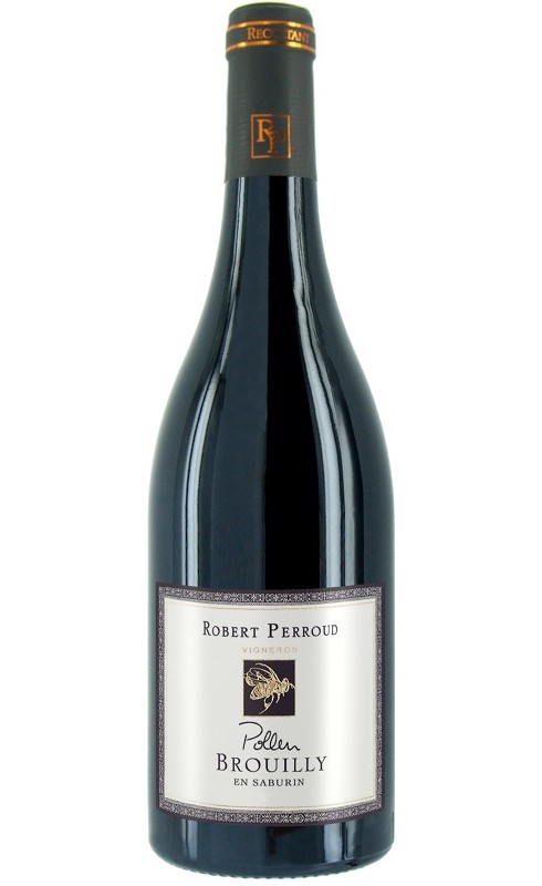 Photographie d'une bouteille de vin rouge Perroud Pollen 2021 Brouilly Rge 75cl Crd