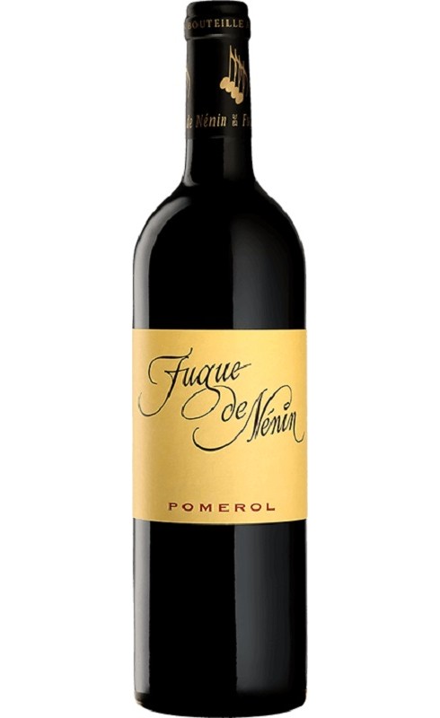 Photographie d'une bouteille de vin rouge La Fugue De Nenin 2021 Pomerol Rge 75cl Crd