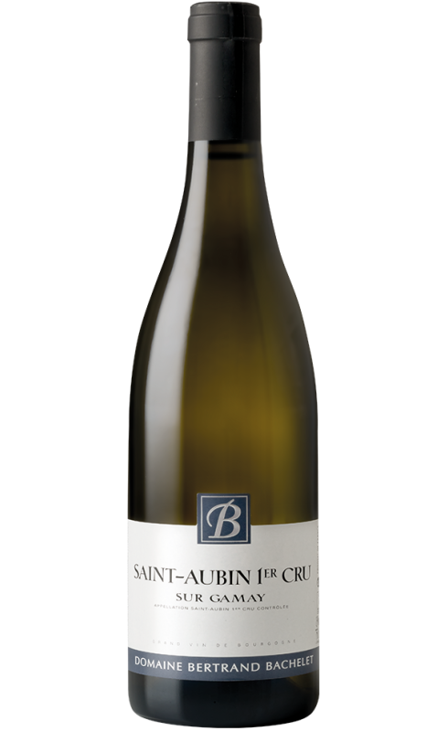 Photographie d'une bouteille de vin blanc Bachelet Sur Gamay 1er Cru 2021 St-Aubin Blc 75cl Crd