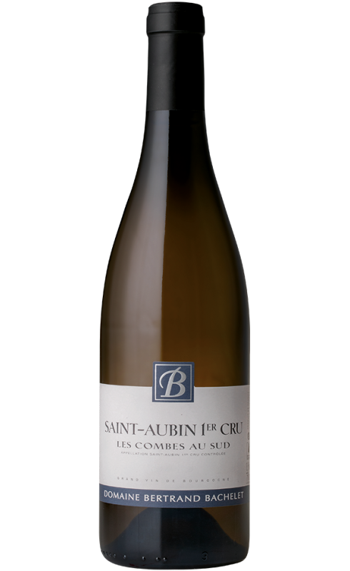 Photographie d'une bouteille de vin blanc Bachelet Les Combes 1er Cru 2021 St-Aubin Blc 75cl Crd