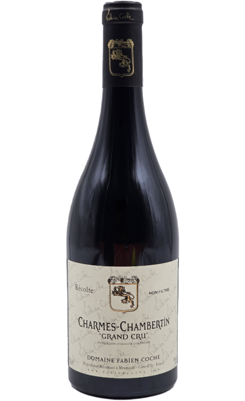 Photographie d'une bouteille de vin rouge Coche Charmes-Chambertin Gc 2020 Rge 75cl Crd