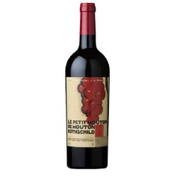 Photographie d'une bouteille de vin rouge Le Petit Mouton 2021 Pauillac Rge 75cl Crd
