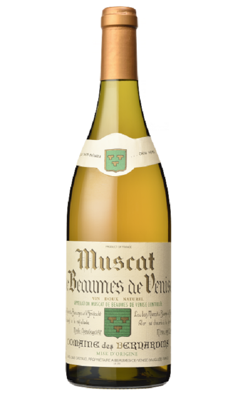 Photographie d'une bouteille de vin blanc Bernardins Muscat De Beaumes De Venise 2021 Blc 75cl Crd