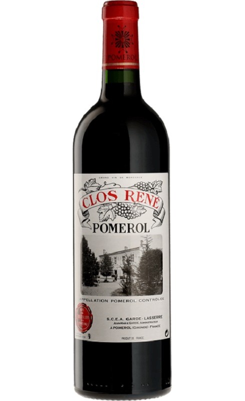 Photographie d'une bouteille de vin rouge Clos Rene 2021 Pomerol Rge 75cl Crd
