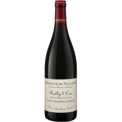 Photographie d'une bouteille de vin rouge Villaine Les Champs Cloux 2020 Rully 1er Cru Rge 75cl Crd