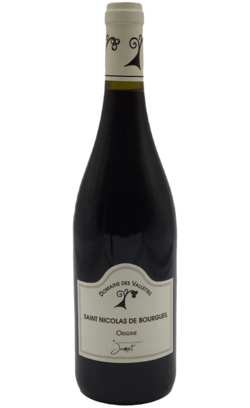 Photographie d'une bouteille de vin rouge Vallettes Cuvee Origine 2021 St Nico-Bourg Rge 37 5cl Crd