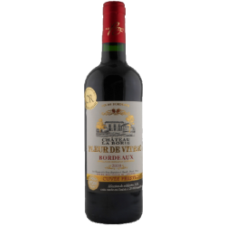 Photographie d'une bouteille de vin rouge Cht La Borie Fleur De Vitrac Cb6 2021 Bdx Aoc Rge 75cl Crd