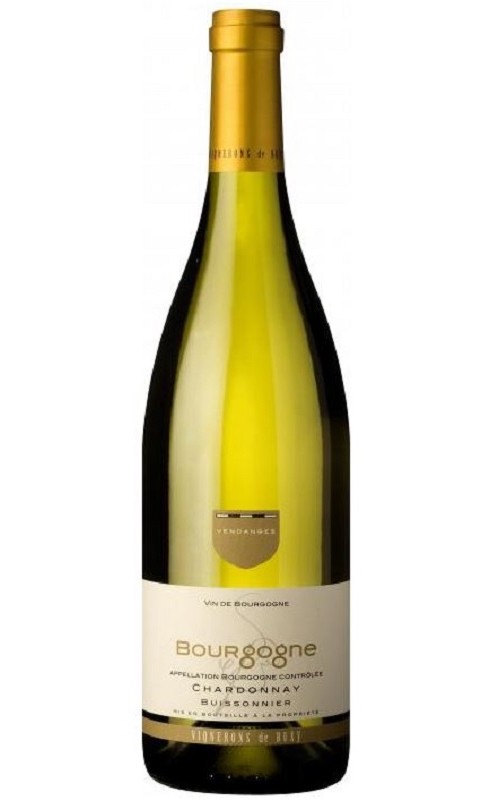 Photographie d'une bouteille de vin blanc Buxy Chardonnay 2022 Bgne Blc 75cl Crd