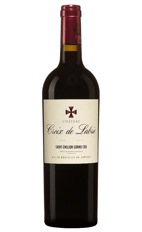 Photographie d'une bouteille de vin rouge Cht Croix De Labrie 2021 St-Emilion Gc Rge 75cl Crd