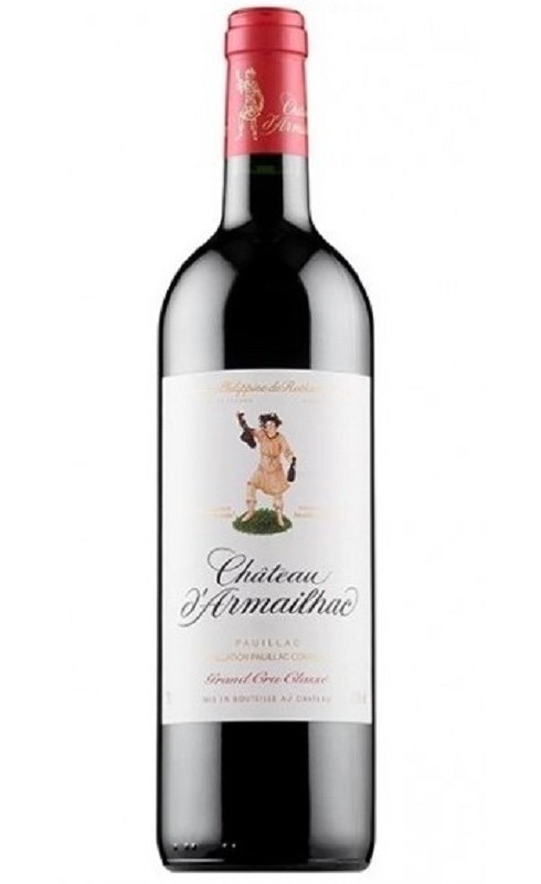 Photographie d'une bouteille de vin rouge Cht D Armailhac 2021 Pauillac Rge 75cl Crd