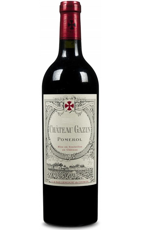 Photographie d'une bouteille de vin rouge Cht Gazin 2021 Pomerol Rge 75cl Crd