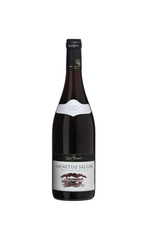 Photographie d'une bouteille de vin rouge Guy Saget Menetou-Salon 2021 Rge 75cl Crd