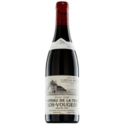 Photographie d'une bouteille de vin rouge Labet Clos Vougeot Vieilles Vignes 2021 Rge 75cl Crd