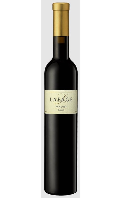 Photographie d'une bouteille de vin rouge Lafage Maury Grenat 2022 Maury Rge 50cl Crd