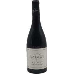 Photographie d'une bouteille de vin rouge Lafage Nicolas 2021 Cotes Catalanes Rge 75 Cl Crd