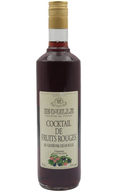 Photographie d'une bouteille de Houlle Cocktail Fruits Rouges 70cl Crd
