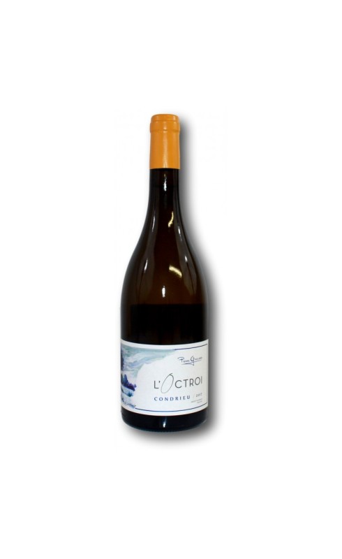 Photographie d'une bouteille de vin blanc Gaillard L Octroi 2022 Condrieu Blc 75cl Crd
