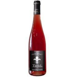 Photographie d'une bouteille de vin rosé Tavel Cuvee Royale 2022 Tavel Rose 75cl Crd