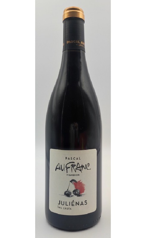 Photographie d'une bouteille de vin rouge Aufranc Les Crots 2021 Julienas Rge 75cl Crd