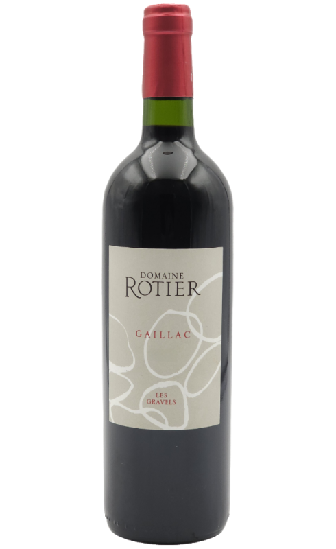 Photographie d'une bouteille de vin rouge Rotier Les Gravels 2020 Gaillac Rge Bio 75 Cl Crd