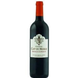 Photographie d'une bouteille de vin rouge Bessou Cap De Merle 2020 Bdx Sup Rge 75cl Crd
