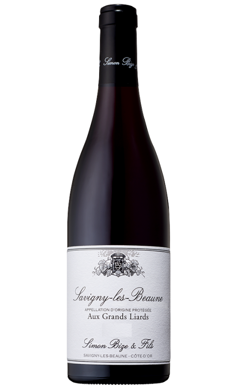 Photographie d'une bouteille de vin rouge Bize Aux Grands Liards 2019 Savigny Rge 75cl Crd