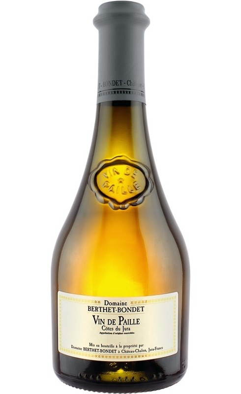 Photographie d'une bouteille de vin blanc Berthet-Bondet Vin De Paille 2018 Cdjura Blc 37 5 Cl Crd