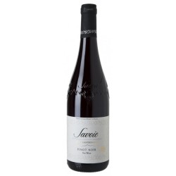 Photographie d'une bouteille de vin rouge Perrier Pinot Noir 2022 Savoie Rge 75cl Crd