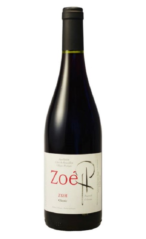 Photographie d'une bouteille de vin rouge Parce Zoe Classic 2021 Cdroussi Rge 75cl Crd