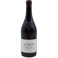 Photographie d'une bouteille de vin rouge Mellot Le Paradis 2019 Sancerre Rge Bio 75cl Crd