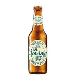 Photographie d'une bouteille de bière La Goudale 0 0 Zero Sans Alcool 25cl