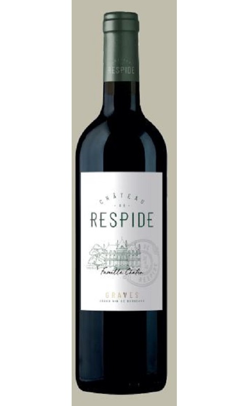 Photographie d'une bouteille de vin rouge Cht Respide Classic 2019 Graves Rge 75cl Crd