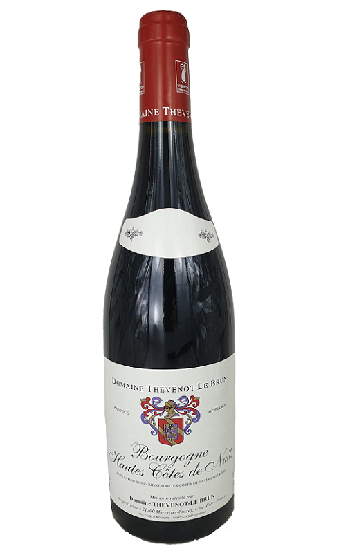 Photographie d'une bouteille de vin rouge Thevenot Htes-Cote De Nuit 2022 Rge 37 5 Cl Crd