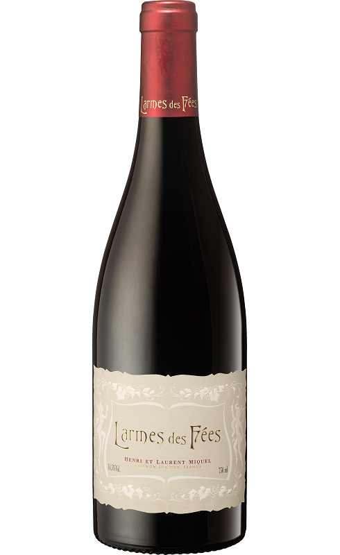 Photographie d'une bouteille de vin rouge Miquel Larmes Des Fees 2018 St-Chinian Rge 75cl Crd