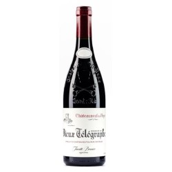 Photographie d'une bouteille de vin rouge Brunier Vieux Telegraphe 2019 Chtneuf Rge 1 5l Crd